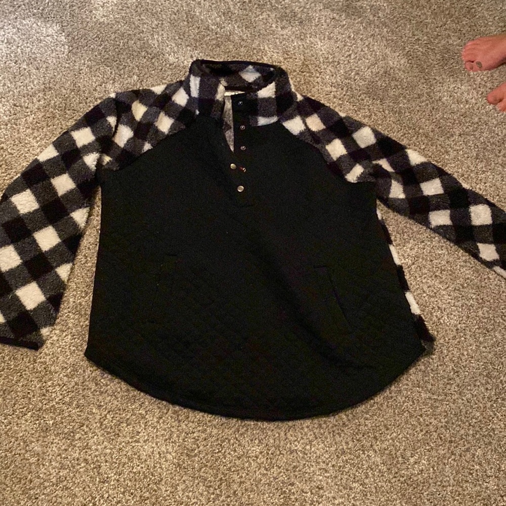 Maurice’s snap front pullover sweatshirt 0X